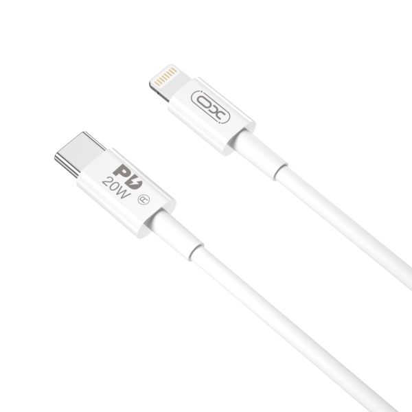 Кабель XO NB-Q189A USB-C Lightning Білий