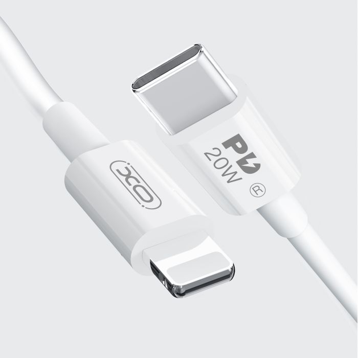Кабель XO NB-Q189A USB-C Lightning Білий