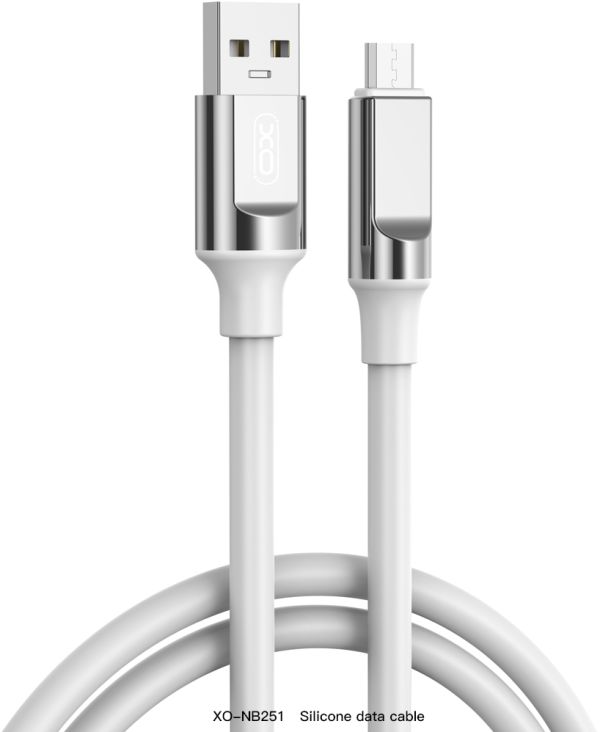 Кабель XO NB251 USB-A USB-B-Micro Білий