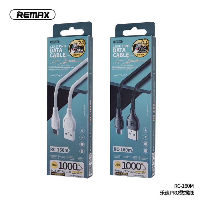 Кабель Remax RC-160 USB-A USB-B-Micro Чорний