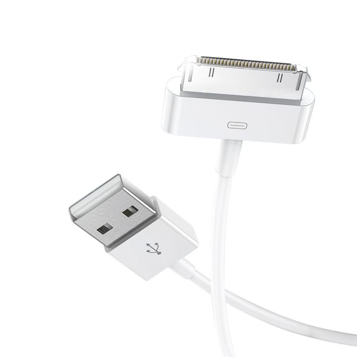 Кабель XO NB253 USB-A DOCK Білий (Iphone 2/3/4, ipad, ipod)