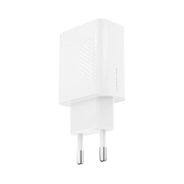 Зарядний пристрій мережевий L163 1USB-A, 1USB-С, White