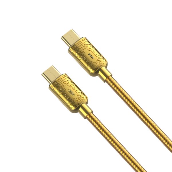 Кабель XO NB-Q217B USB-C USB-C Золотий